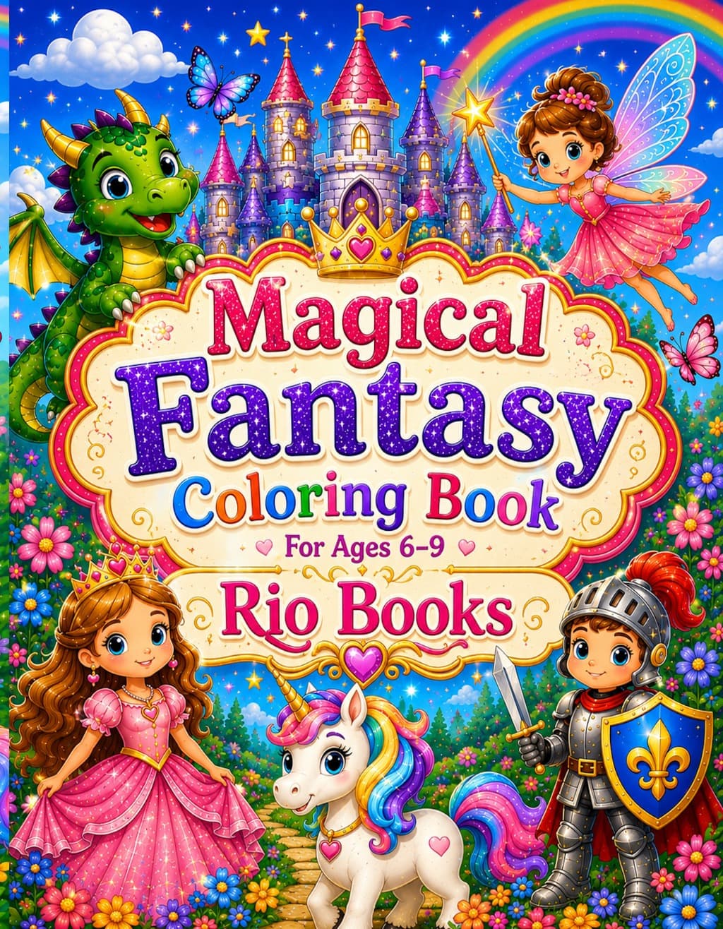 Magical Fantasy Coloring Book book cover