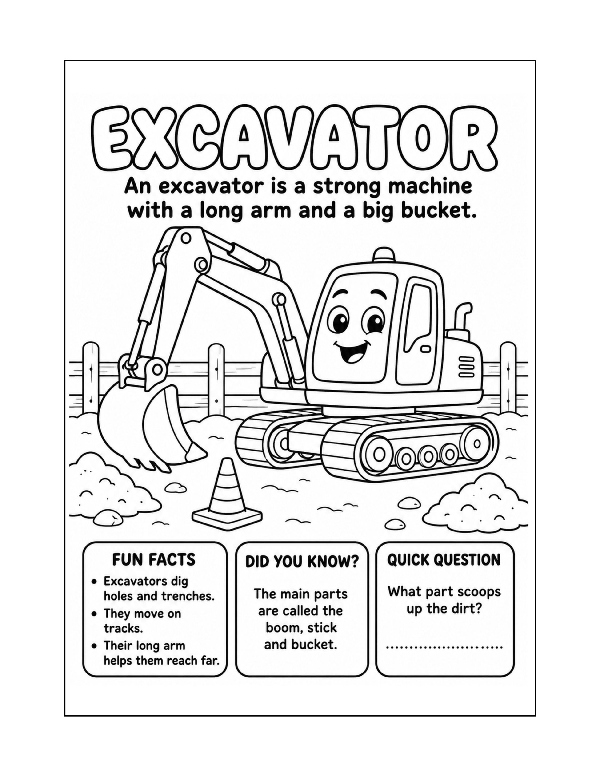 Sample interior page 1 from My First Construction Vehicles