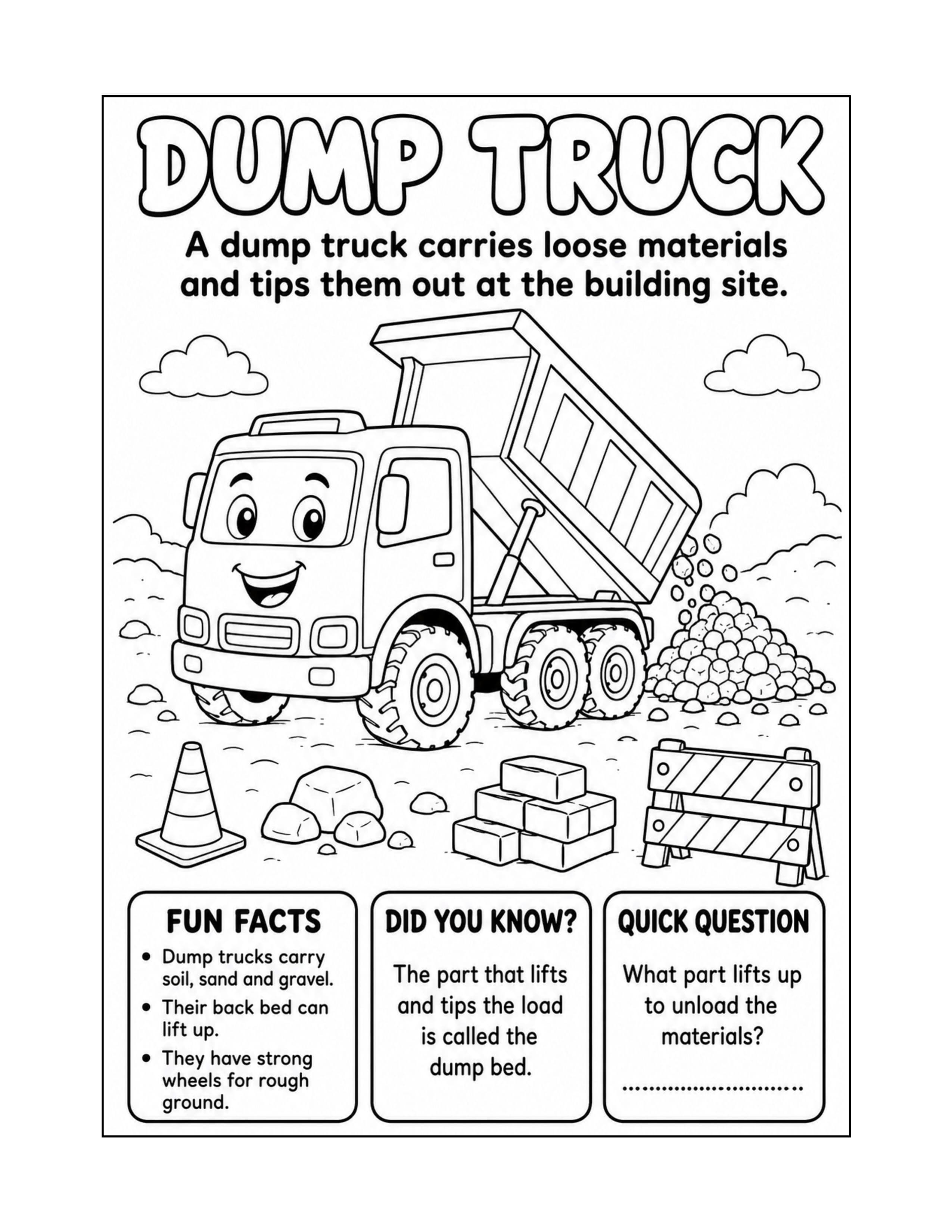 Sample interior page 2 from My First Construction Vehicles