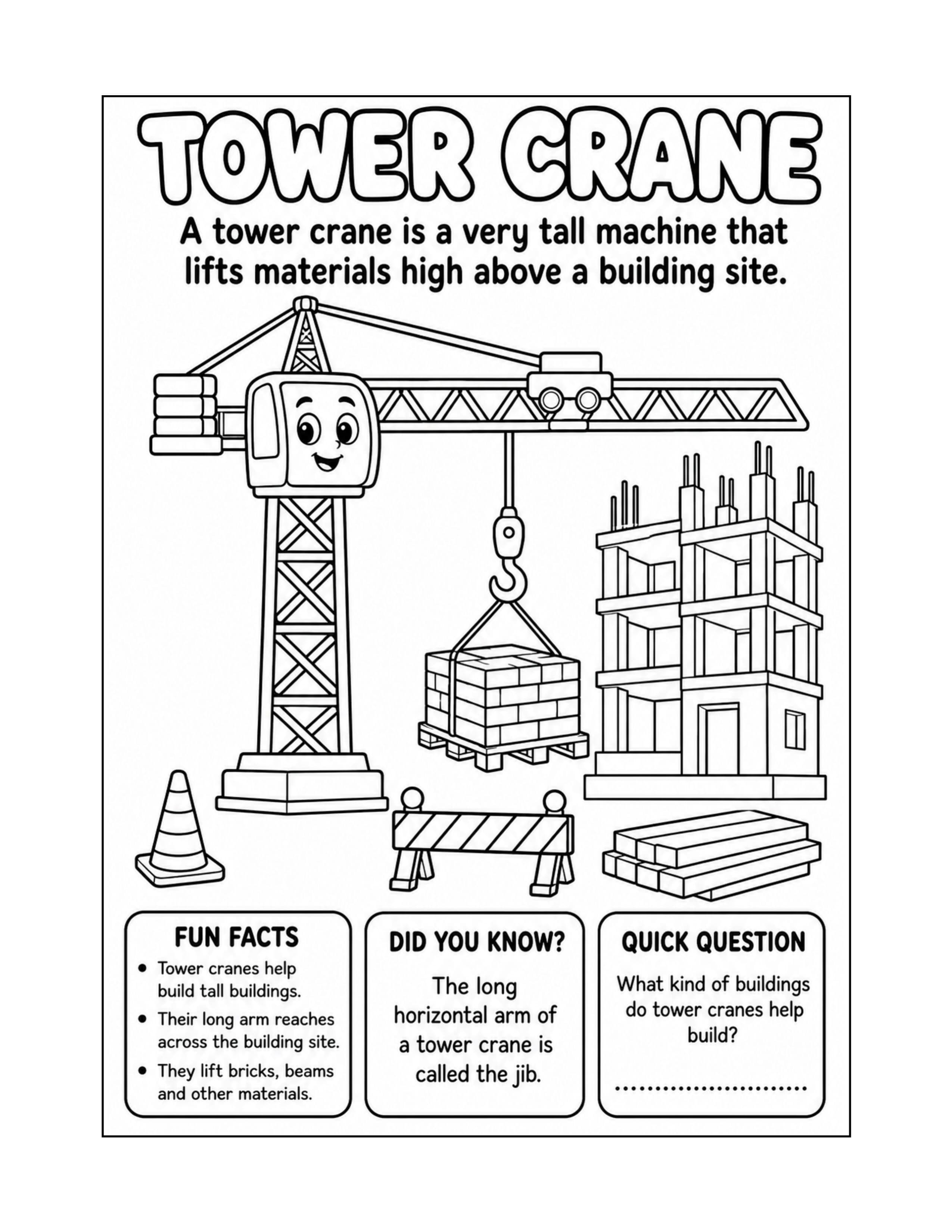 Sample interior page 3 from My First Construction Vehicles