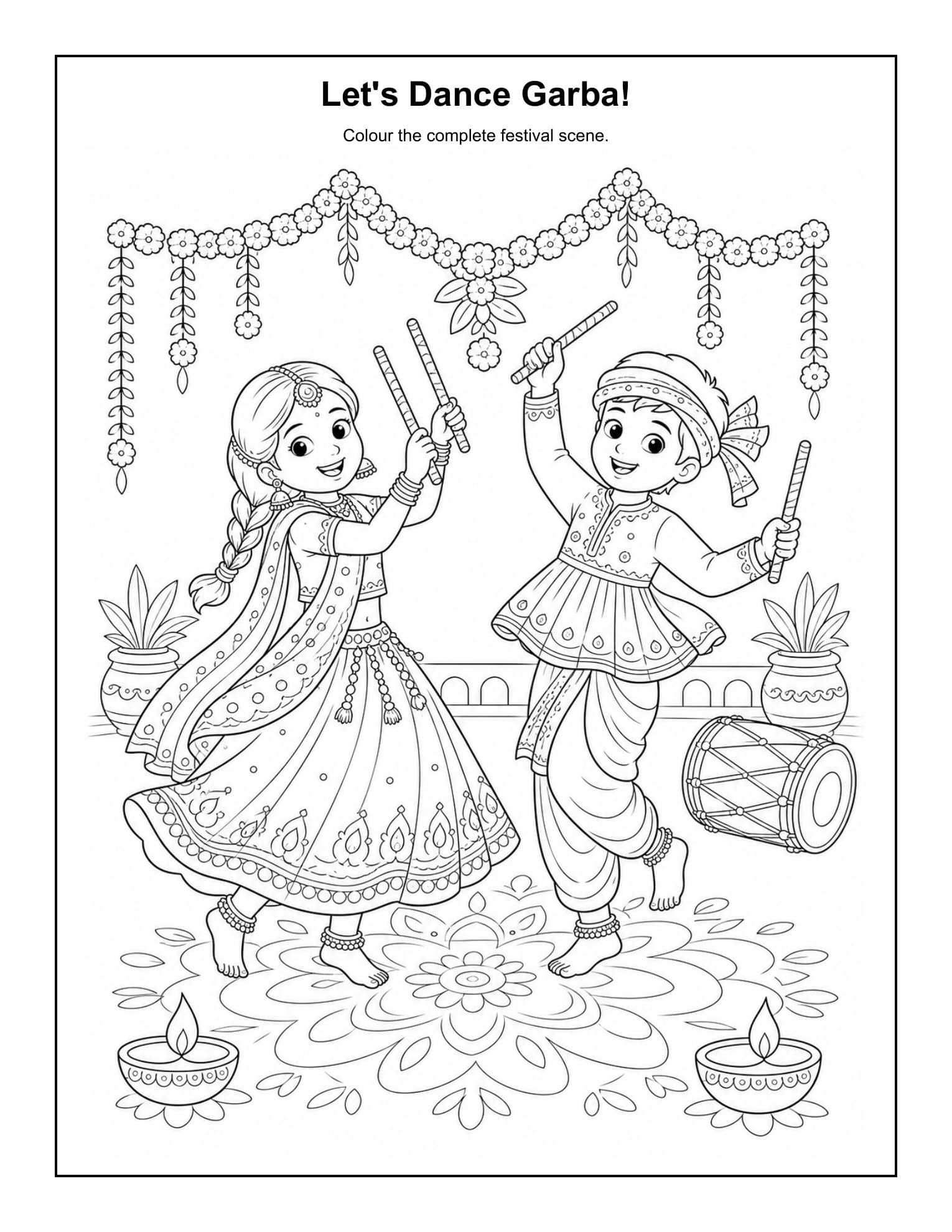 Sample interior page 1 from Navratri