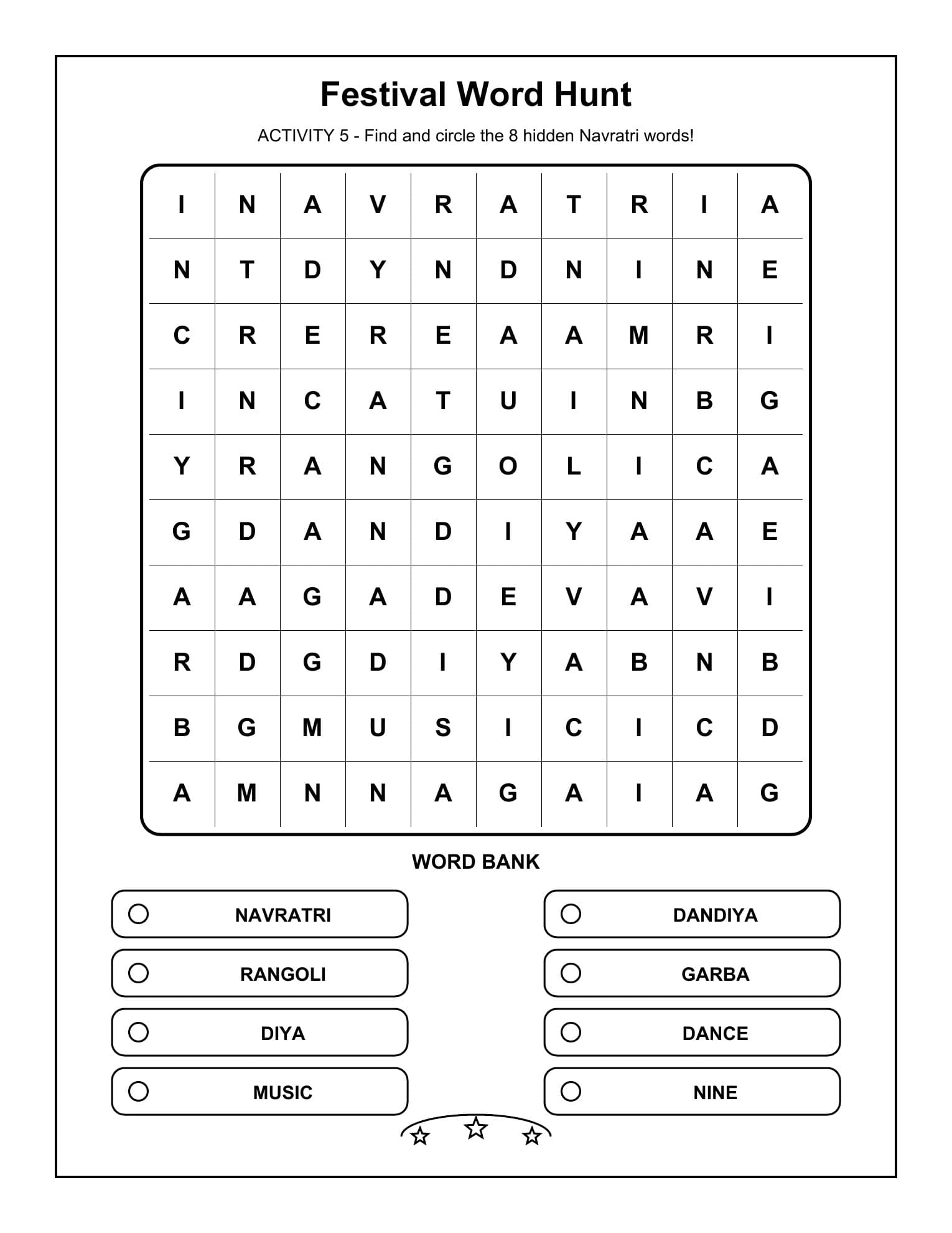 Sample interior page 3 from Navratri
