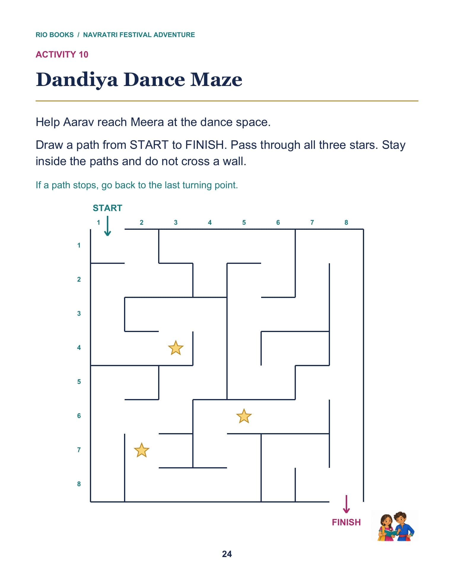 Sample interior page 2 from Navratri Festival Adventure