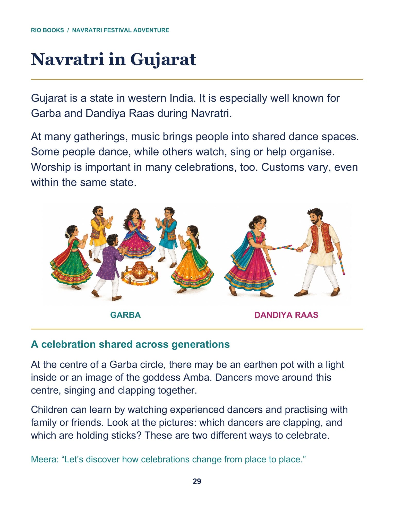 Sample interior page 3 from Navratri Festival Adventure