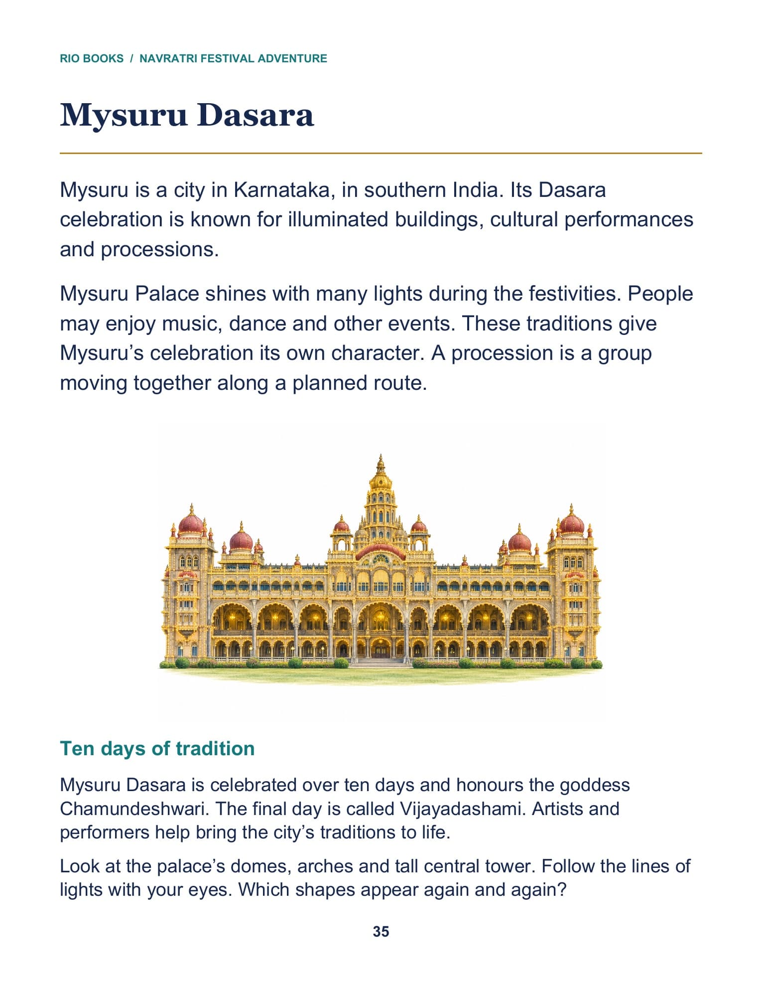 Sample interior page 4 from Navratri Festival Adventure