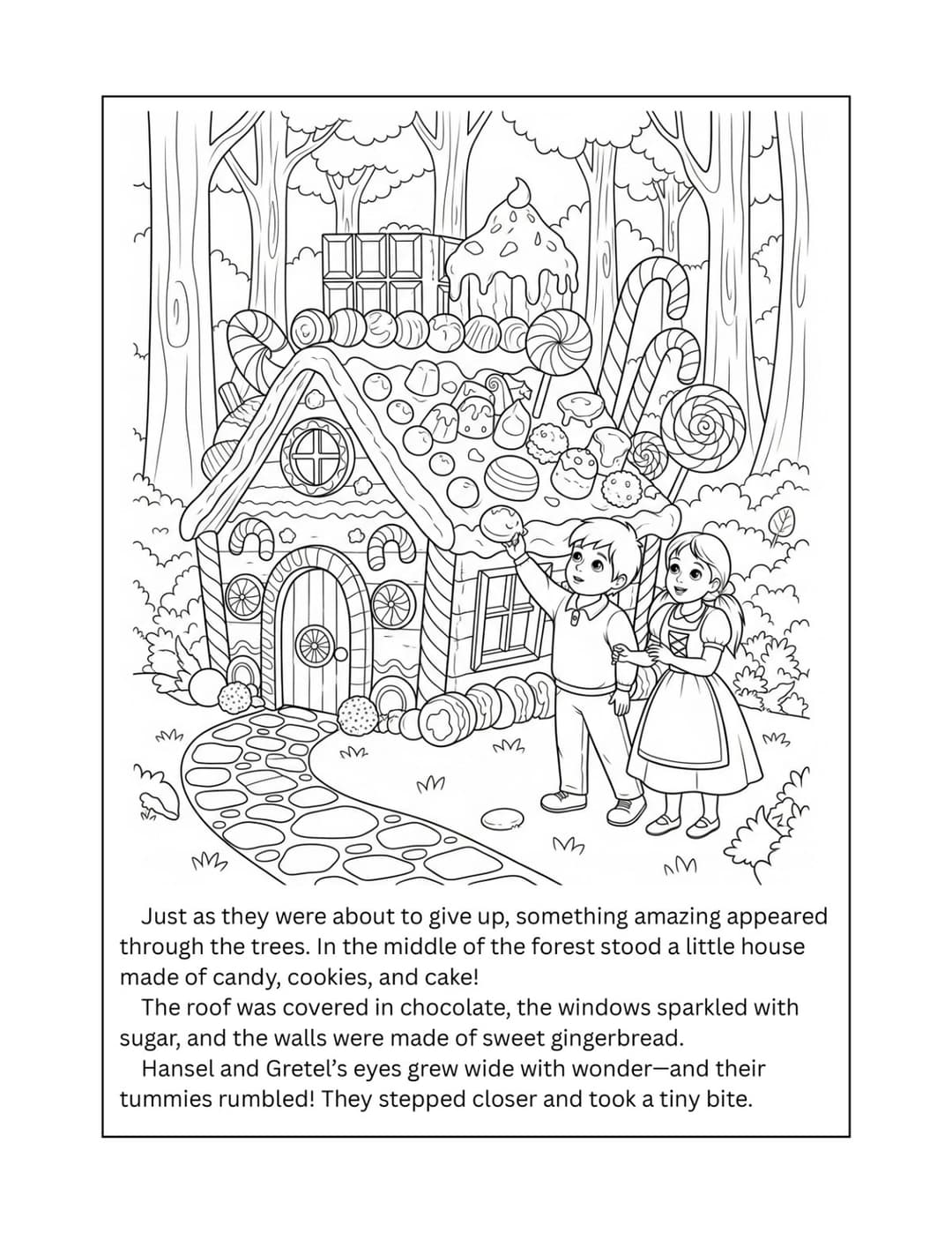 Fairy Tale Colouring Book interior preview 2
