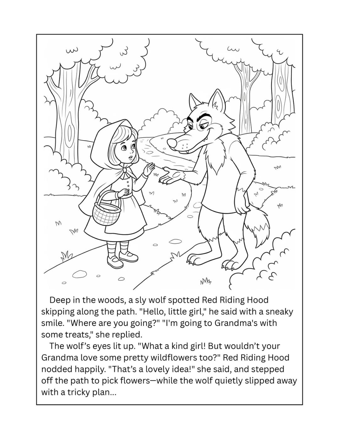 Fairy Tale Colouring Book interior preview 3