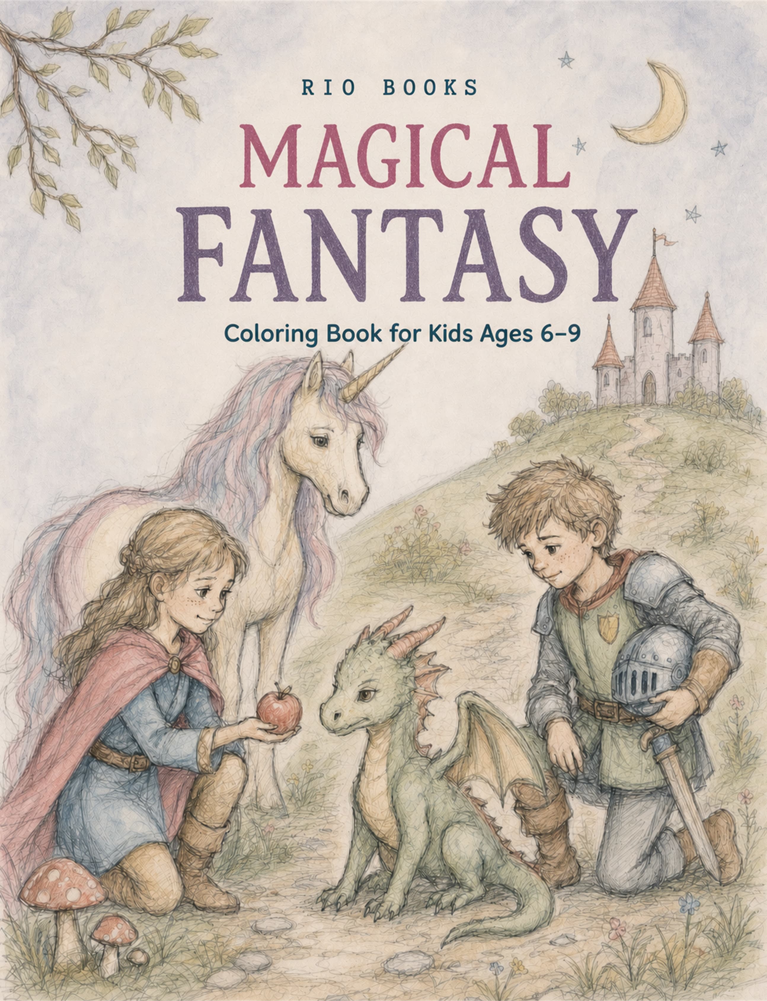 Magical Fantasy Coloring Book book cover