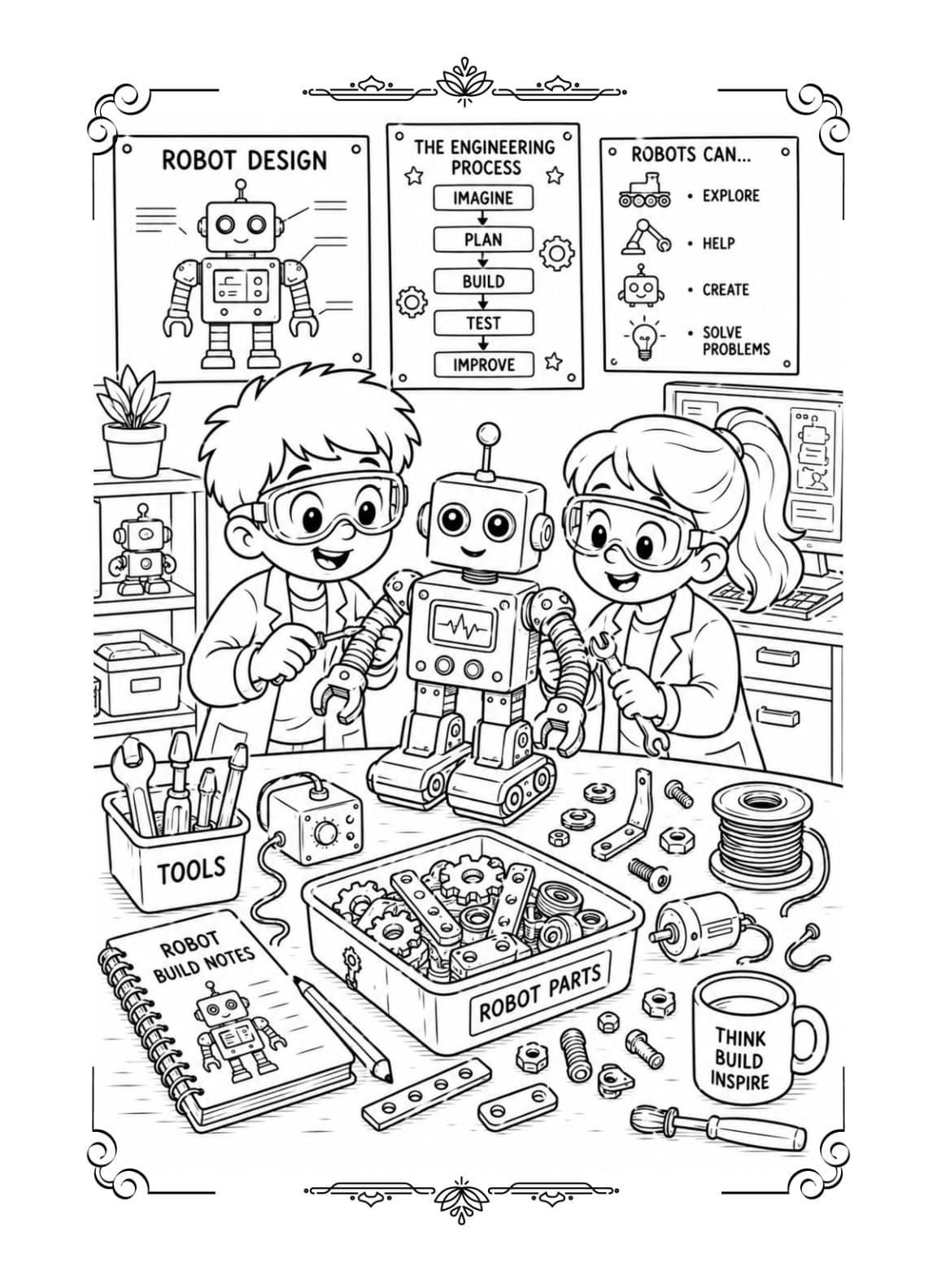Sample interior page 4 from Space, Puzzles and Learning Fun for Kids